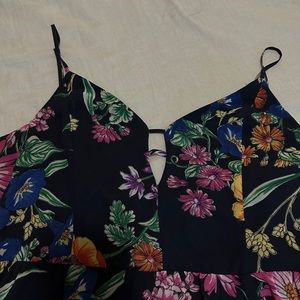 Maxi flower print dress